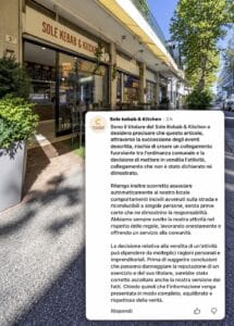 Viale Ferrara, il Sole Kebab replica: “Nessun legame tra ordinanza e vendita”