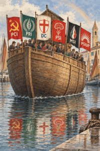 Il Consiglio-arca di Noè della Prima Repubblica a Cesenatico