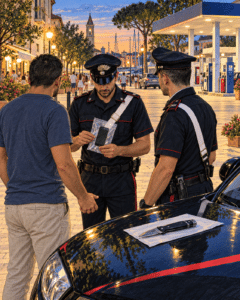 Fermato in centro con un grosso coltello e un cellulare rubato