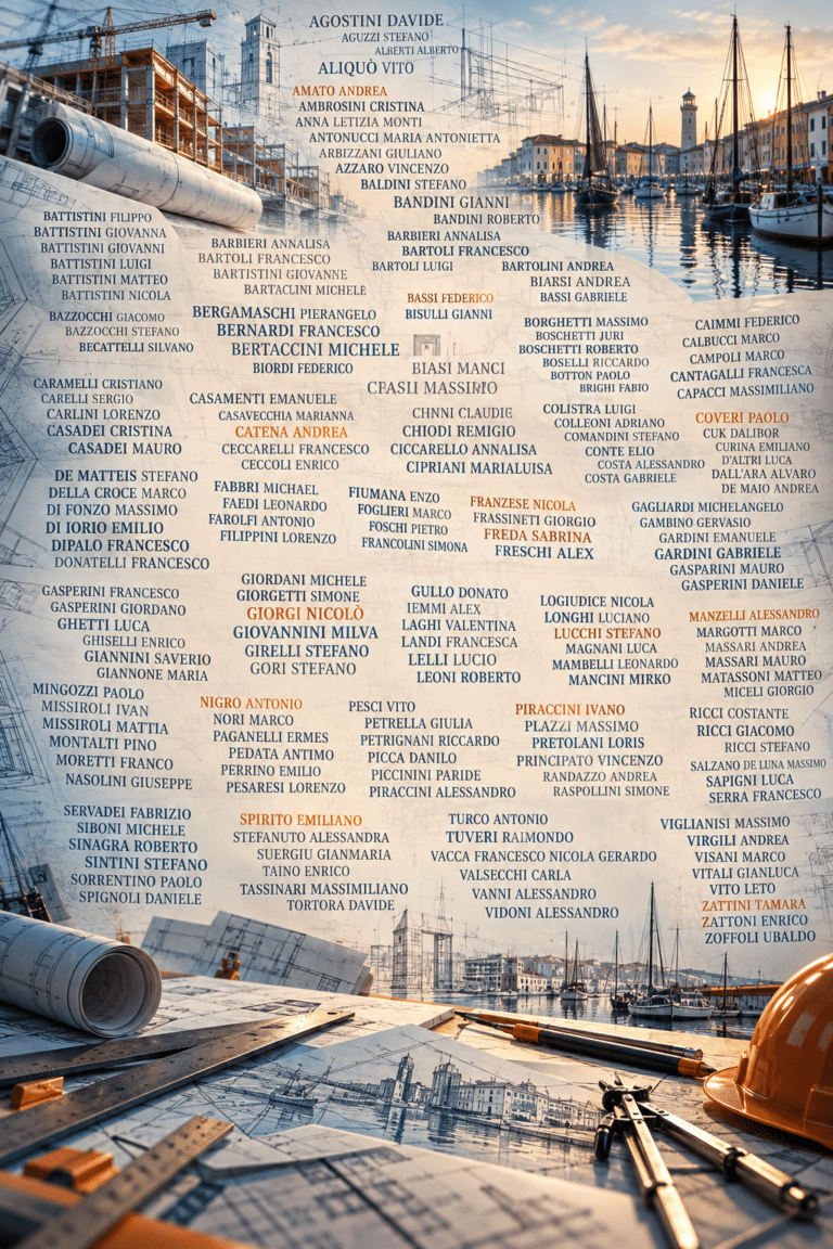 Aggiornato l’elenco dei tecnici: chi sono i 308 professionisti che lavorano col comune