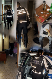 La Polizia Locale ha identificato tre pregiudicati che occupavano un albergo dimesso (il video)
